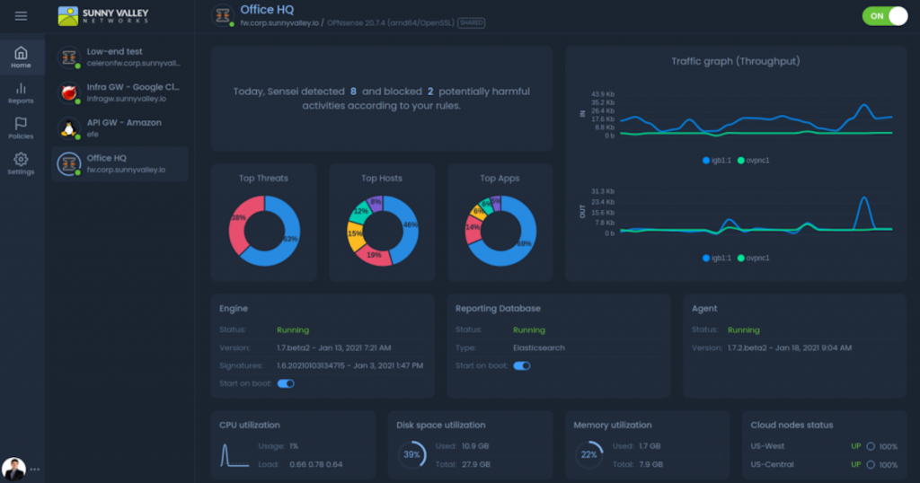 Opnsense-Cloud-Central-Management | DorTeg Networks